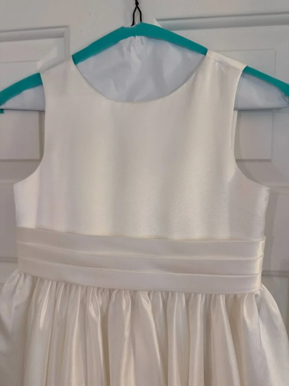 Satin Flower Girl Dress (size 7/8)